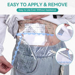 Detailed view of the three-layer waterproof PU film adhesive bandage