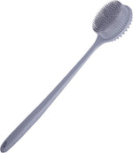 DNC hypoallergenic shower brush demonstrating flexibility and material texture