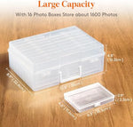 Lifewit storage box with label stickers and craft supplies