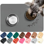 Vivaglory silicone pet placemat with raised lip