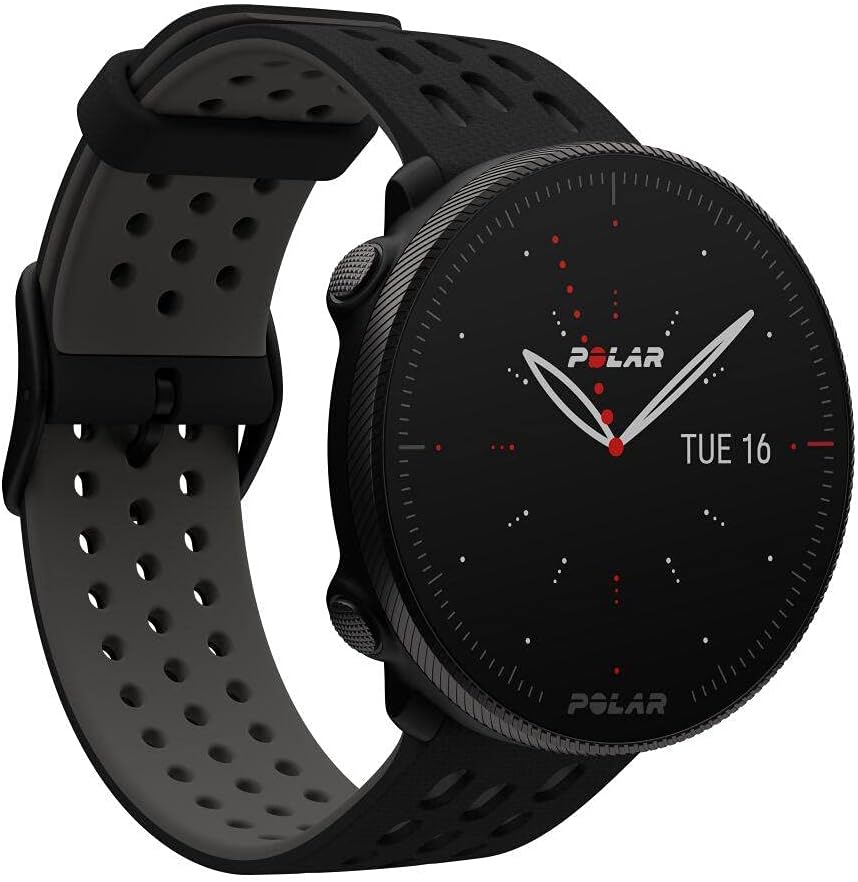 Polar Vantage M2 running watch showing sleep and recovery tracking data