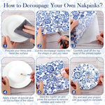 Epakh decoupage napkins folded view for DIY crafting