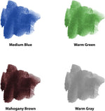 Amaco underglaze pans assortment detail photography