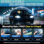 Shieldom dual action car glass care kit packaging with clear instructions