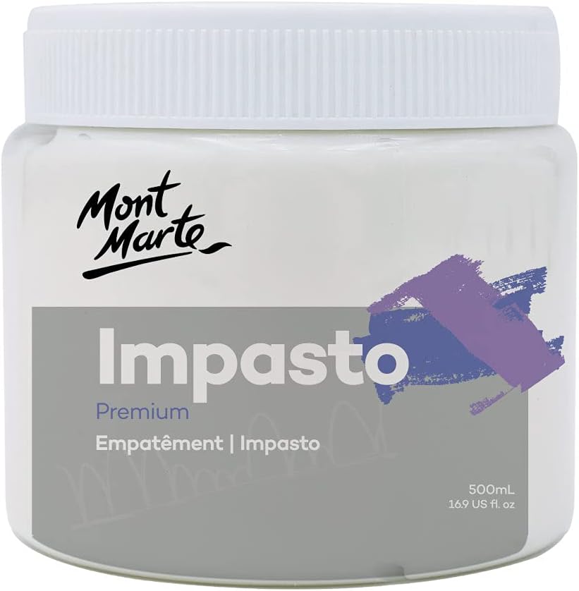 Mont Marte Impasto Acrylic Medium front view container packaging