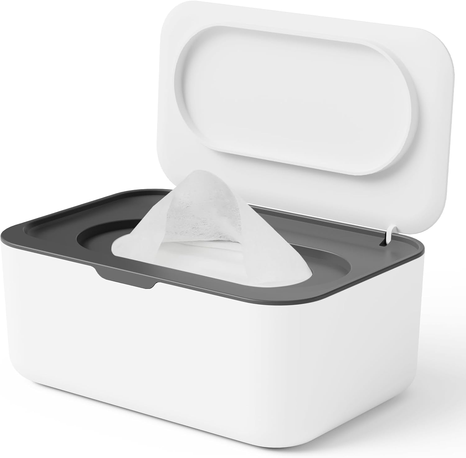 Seposeve refillable wet wipes dispenser grey front view