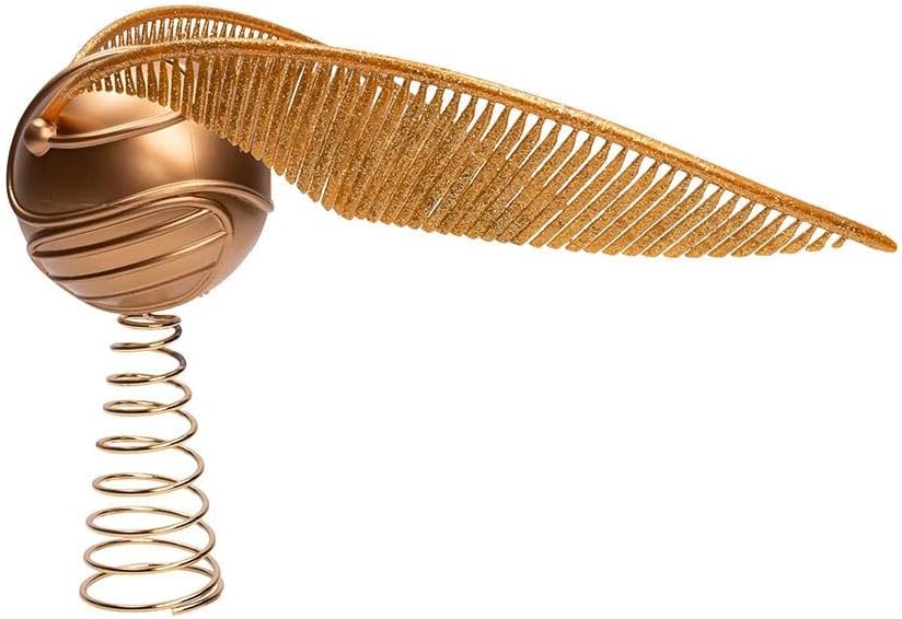 Kurt Adler Harry Potter Quidditch Snitch Treetop side profile decoration