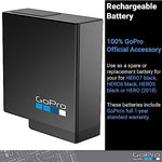 GoPro AABAT-001 replacement power cell illustrating the gold contact points and compact form factor.