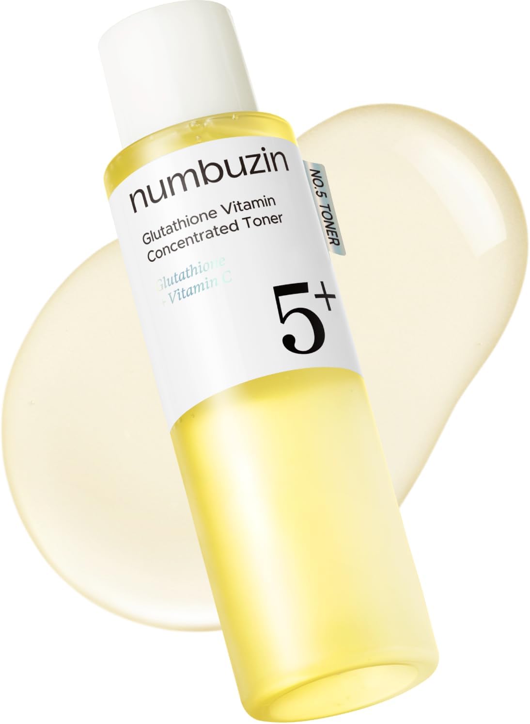 Numbuzin Number Five Vitamin Boosting Essential Toner front view bottle showcasing the clean K-beauty packaging.