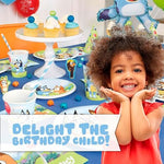 Unique Bluey packaged birthday decoration bundle set with all components