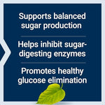 Close up of Life Extension Tri Sugar Shield 60 count bottle highlighting healthy sugar balance benefits