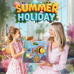 Wings Giant DIY kids painting set displaying thirty vibrant acrylic paint pots and five brushes