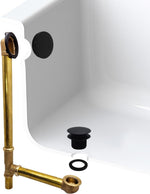 Westbrass illusionary overflow faceplate angle view. Cover.