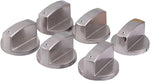MOOKEENONE stove knob front view showing silver finish