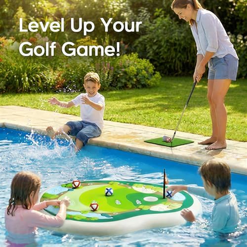 Funscape golf pool toy set with sticky balls and golf club