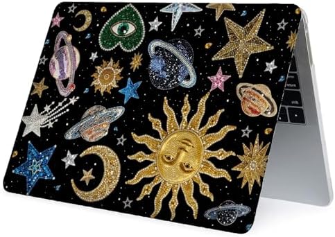 Sun and moon art protector cover top view displaying high definition inkjet print details