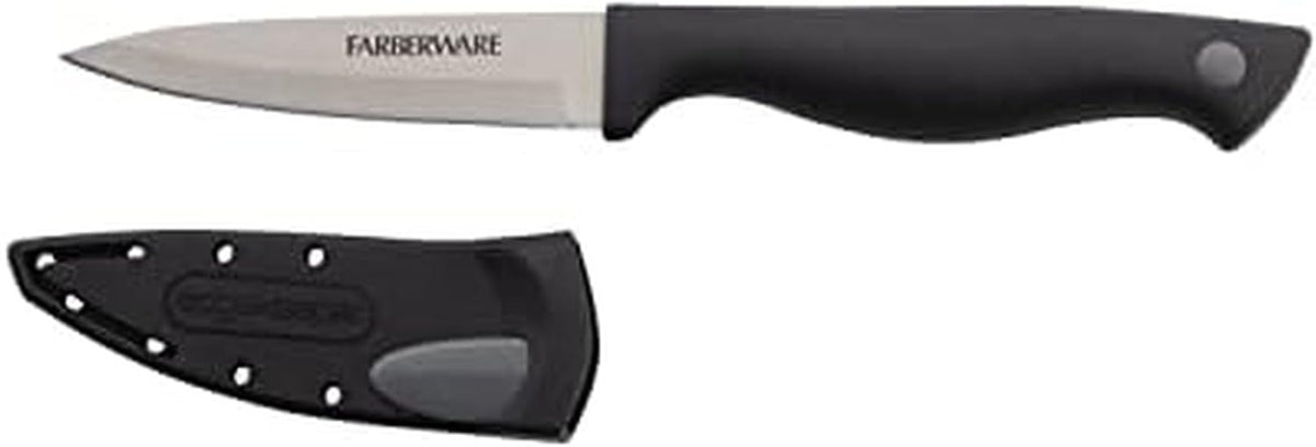 Farberware Edgekeeper 6-Inch Chef Knife with Self-Sharpening Blade Cover, High Carbon-Stainless Steel Kitchen Knife with Ergonomic Handle, Razor-Sharp Knife, Black - Image 11