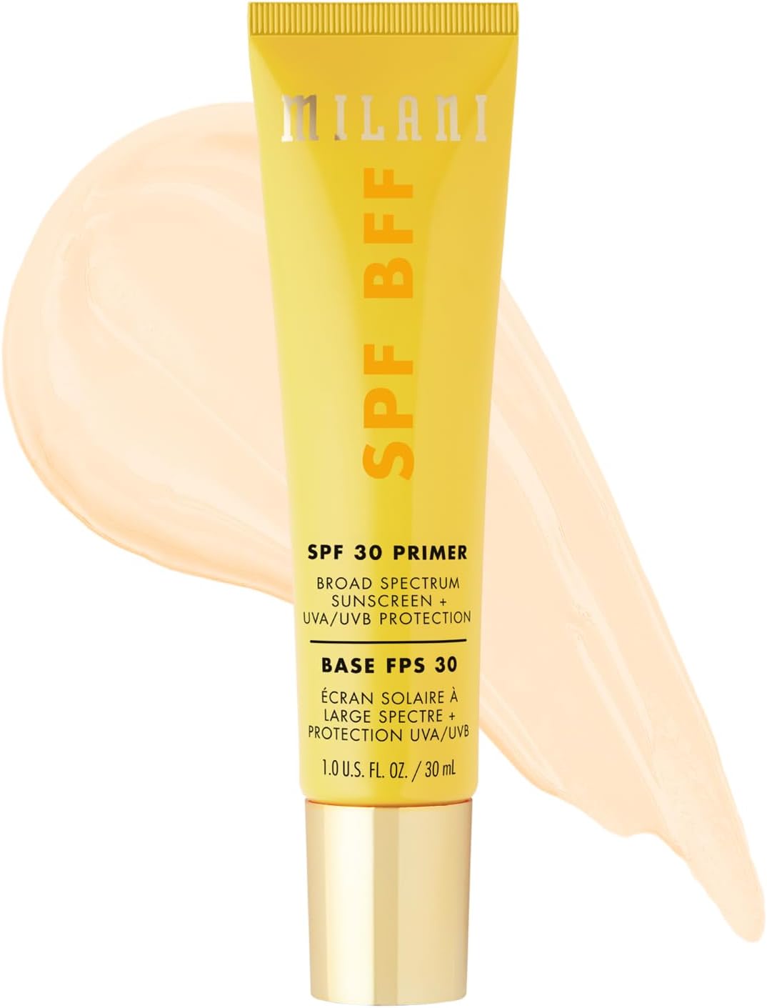 Close up of Milani Bright Side primer cream consistency
