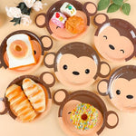 Naozinebi monkey shaped dinnerware for birthday decorations
