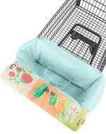 Skip Hop baby cart seat cover folded compactly inside its built in travel storage pouch.