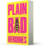 Close up of the front cover typography and graphic illustration on Plain Bad Heroines