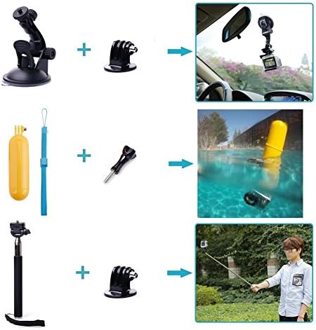 TEKCAM heavy duty windshield car suction cup mount for action cameras