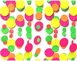 WELITTCON glow in the dark party supplies hanging from a living room ceiling