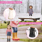 Durable doll shoes for 18 inch dolls in colorful styles