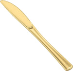 N9R gold plastic knives bulk seventy-two pack front display