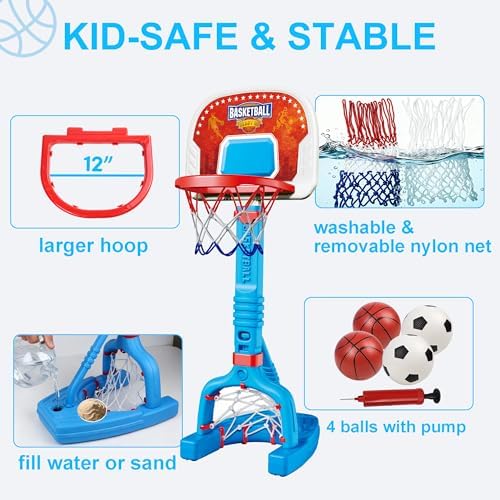 Full set of four balls and pump included with Pjg hoop