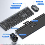 EDJO low profile quiet office keyboard and mouse tracking on a desk surface