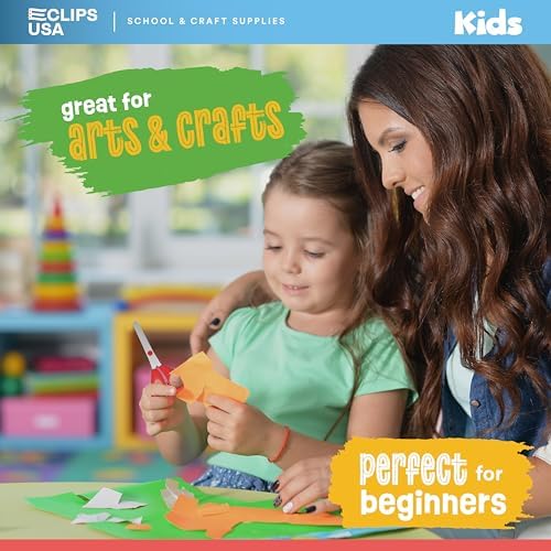 Bulk pack of 500 E-Clips USA scissors for classroom use