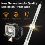 Premium 220W UHP projector bulb inside the protective CTLAMP housing close-up angle.