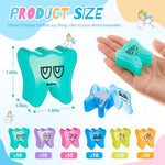 Assorted colors of Beeveer tooth holder containers for kids