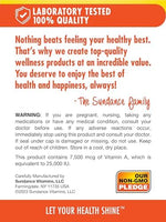 Sundance high potency antioxidant beta carotene softgels premium health supplement side product description