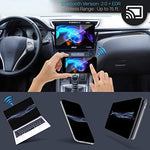 Pyle seven-inch touchscreen media player side angle showcasing the single DIN chassis.