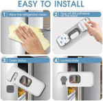 2 pack adhesive baby proofing locks for drawers