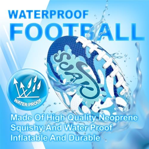Kids and adults playing beach games with the SOAK neoprene football