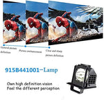 DLP replacement lamp module rear view displaying secure screw points for home electronic repair
