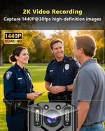 Sydyam police bodycam back view detailing the two inch playback screen and buttons