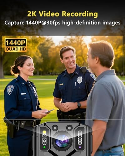 Sydyam police bodycam back view detailing the two inch playback screen and buttons