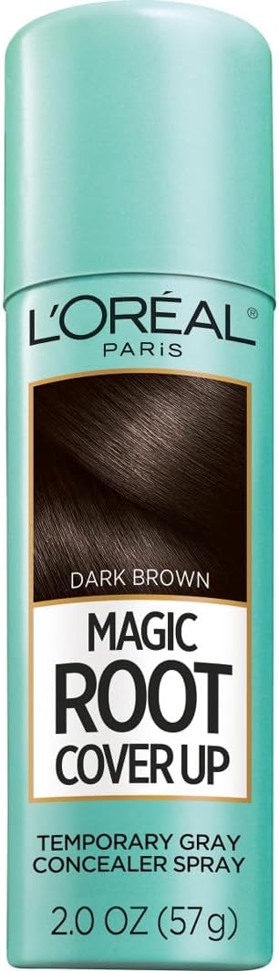 L'Oreal Paris Magic Root Cover Up Gray Hair Spray, 100% Gray Hair Coverage with Buildable, Lightweight, Transfer-Resistant, and Temporary Formula, Ammonia-Free, Black, 2 oz (1 Count) - Image 15