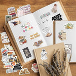 Kindle case decorated with matte bookish vinyl stickers
