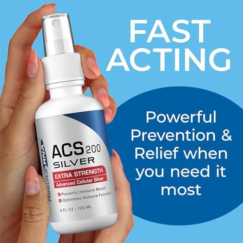 Results RNA ACS 200 Silver liquid immune supplement spray nozzle view