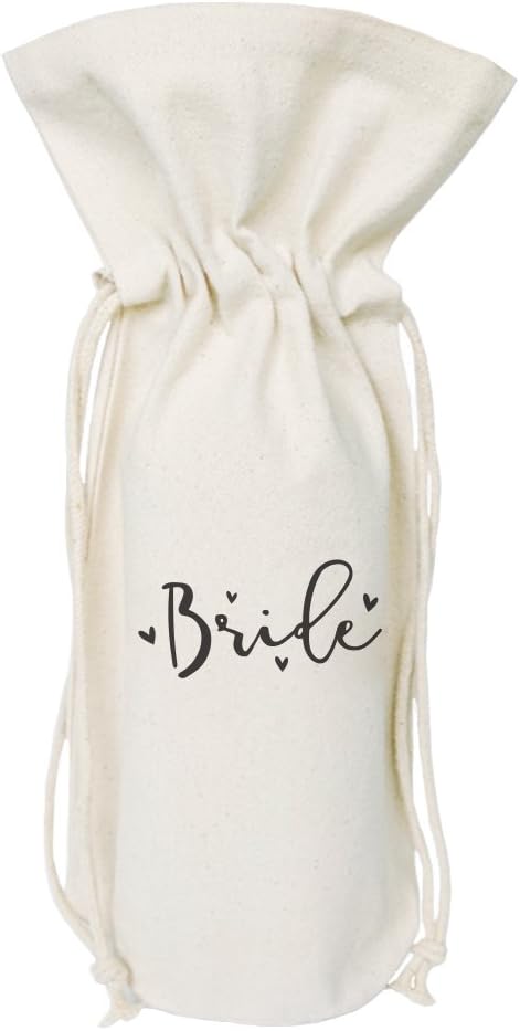 The Cotton & Canvas Co. Eat, Drink and Be Married Wine Bag, Bottle Cover, Bridal Party Gift and Wedding Gift Bag - Image 12