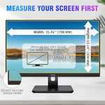 ZpTsarinal monitor privacy shield showing the sixty degree blackout angle from a side perspective