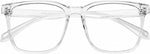 TEAPLMTT Oversized Square Blue Light Blocking Glasses Anti Glare Computer Glasses - Image 13
