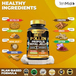 Tenmido authentic imported wellness supplement capsules container with GMP certified seal.