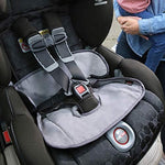 Detailed view of moisture wicking fabric on Britax liner
