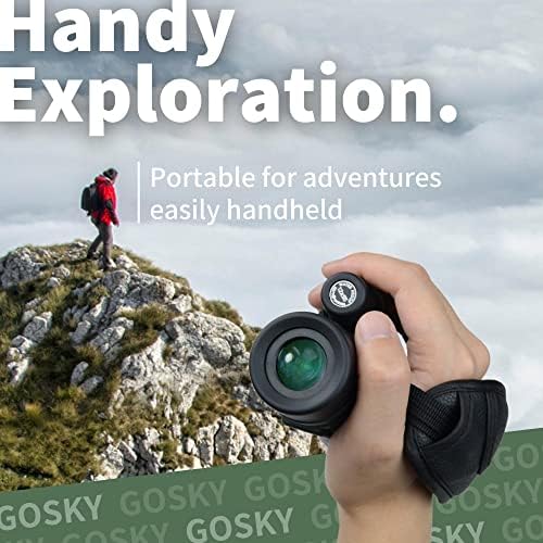 Gosky 12x55 HD Monocular Telescope with BAK4 Prism & FMC Lens, Lightweight with Smartphone Adapter - For Bird Watching, Hunting, Hiking, Traveling - Image 7